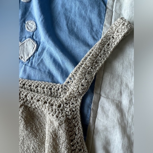 Vintage Style My Way Womens Cream Cozycore Softgirl Crochet Knit Top Small - Picture 4 of 8